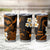 Hawaii Maui Islands Pacific Plumeria Tumbler Cup Gold Polynesian Tattoo