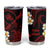 Hawaii Oahu Islands Pacific Plumeria Tumbler Cup Red Polynesian Tattoo