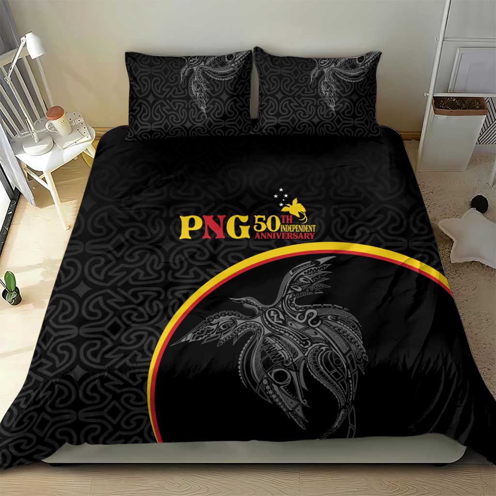 Papua New Guinea 50th Independence Day Bedding Set Simple Oro Tapa Pattern LT9 - Polynesian Pride
