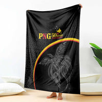 Papua New Guinea 50th Independence Day Blanket Simple Oro Tapa Pattern LT9 - Polynesian Pride