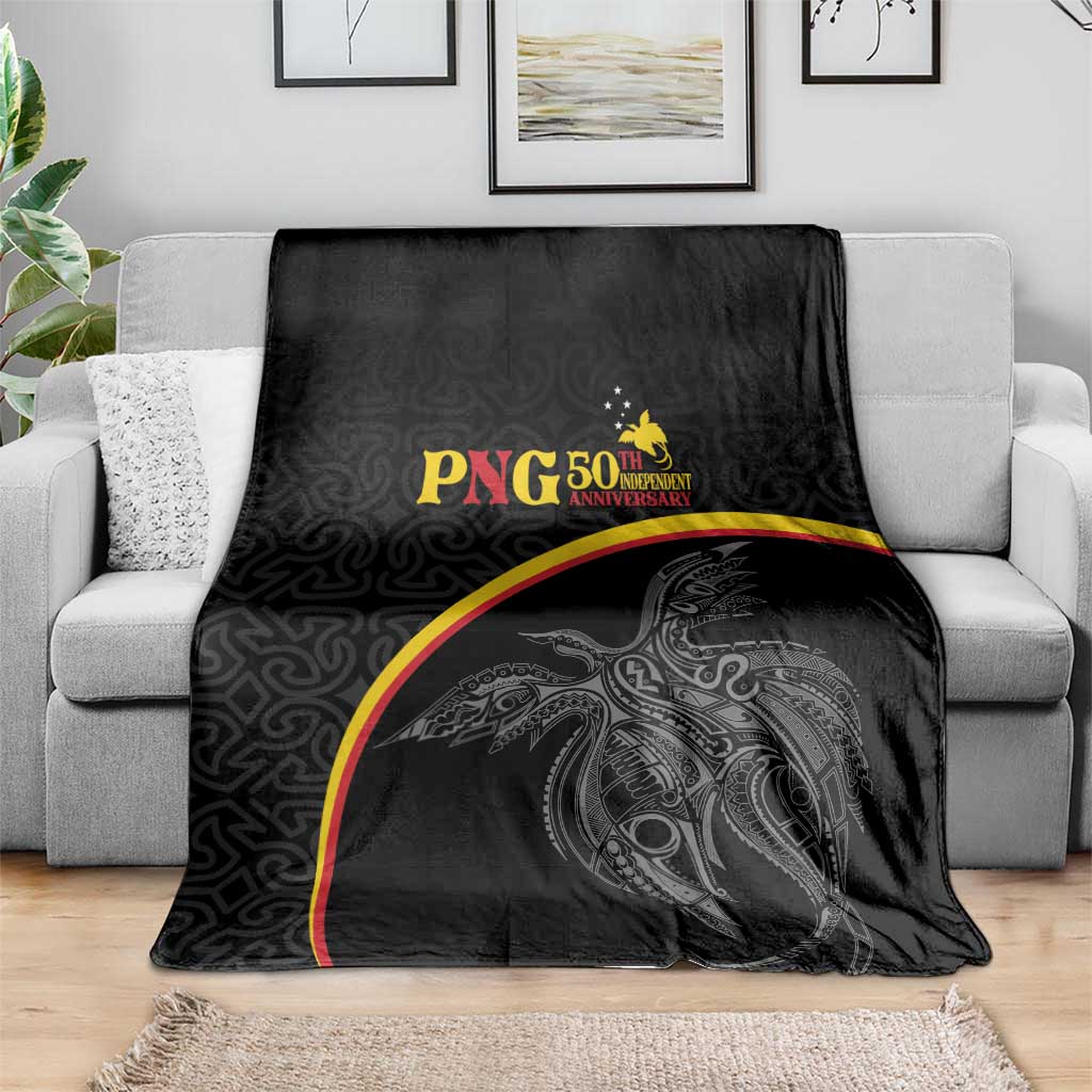 Papua New Guinea 50th Independence Day Blanket Simple Oro Tapa Pattern LT9 - Polynesian Pride