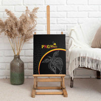 Papua New Guinea 50th Independence Day Canvas Wall Art Simple Oro Tapa Pattern LT9 - Polynesian Pride