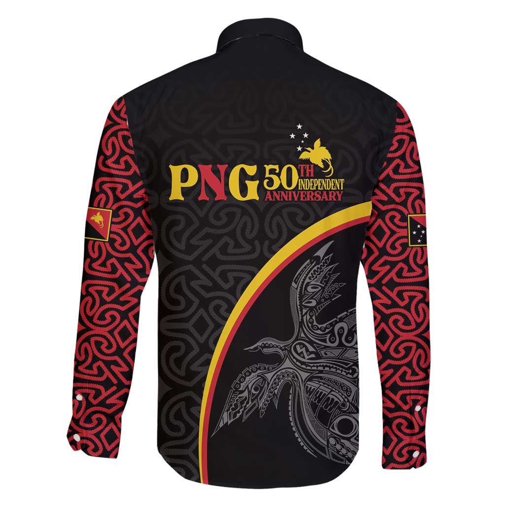 Papua New Guinea 50th Independence Day Family Matching Tank Maxi Dress and Hawaiian Shirt Simple Oro Tapa Pattern LT9 - Polynesian Pride