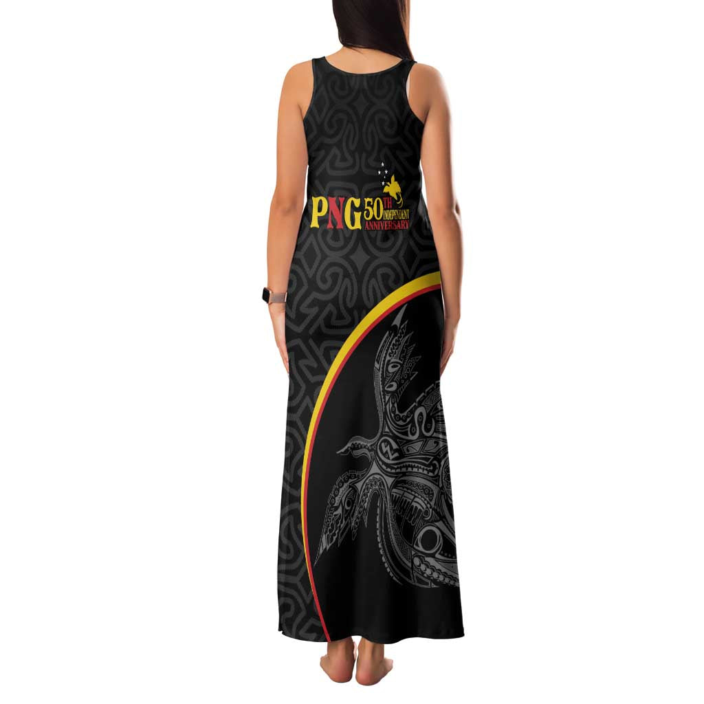 Papua New Guinea 50th Independence Day Family Matching Tank Maxi Dress and Hawaiian Shirt Simple Oro Tapa Pattern LT9 - Polynesian Pride
