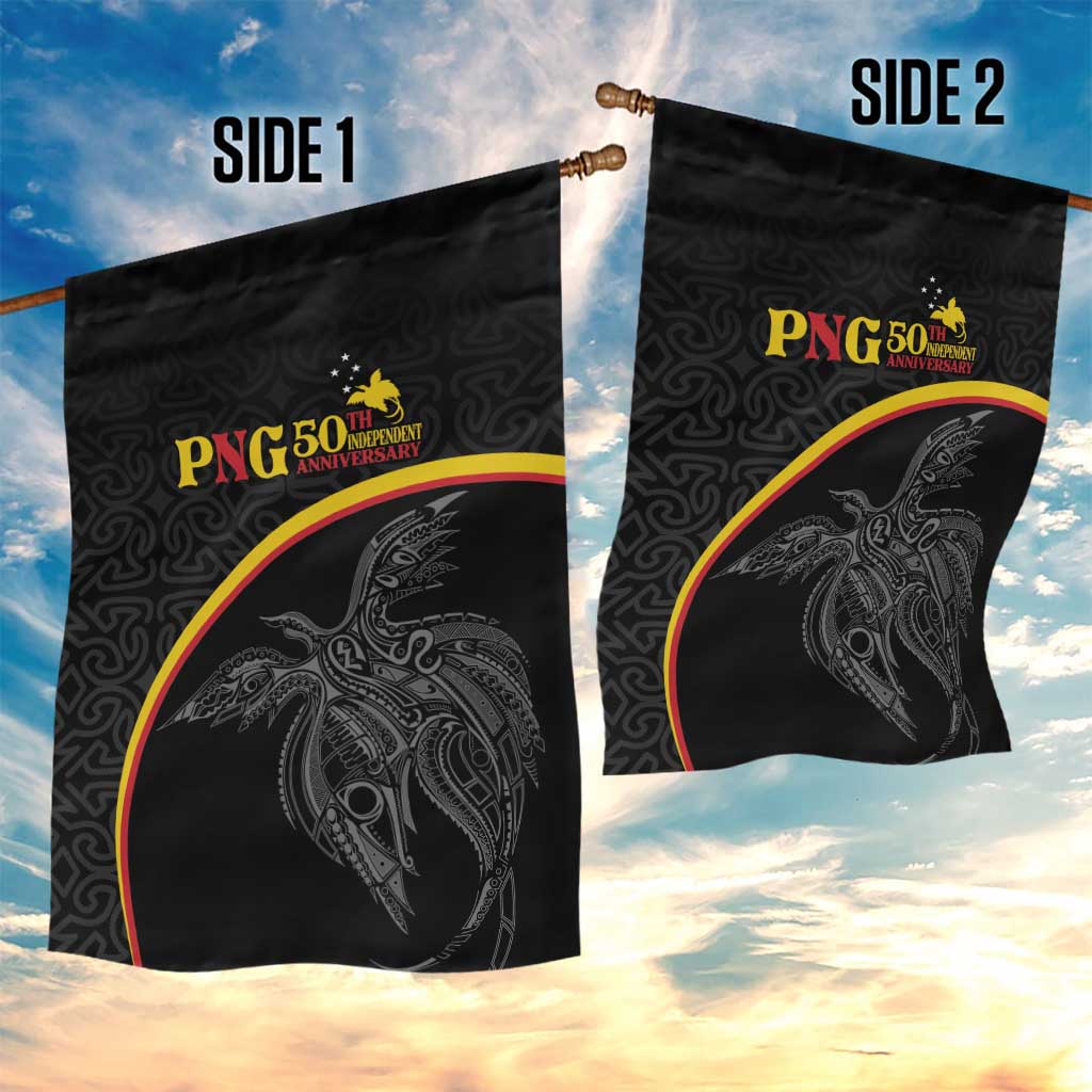 Papua New Guinea 50th Independence Day Garden Flag Simple Oro Tapa Pattern LT9 - Polynesian Pride