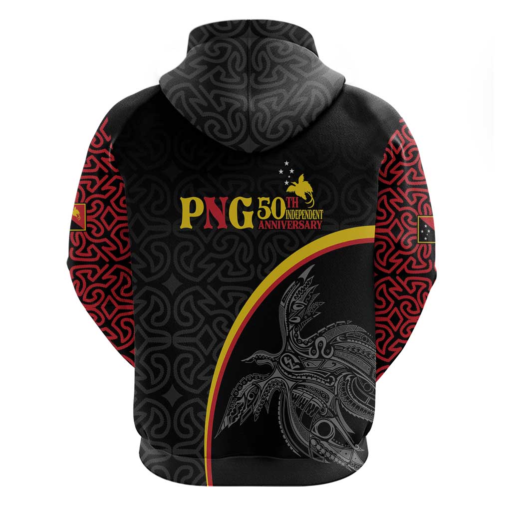 Papua New Guinea 50th Independence Day Hoodie Simple Oro Tapa Pattern - Polynesian Pride