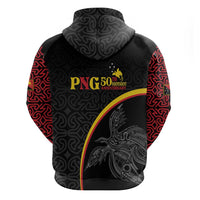 Papua New Guinea 50th Independence Day Hoodie Simple Oro Tapa Pattern - Polynesian Pride