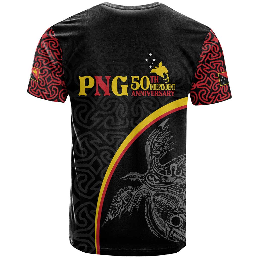 Papua New Guinea 50th Independence Day T Shirt Simple Oro Tapa Pattern LT9 - Polynesian Pride
