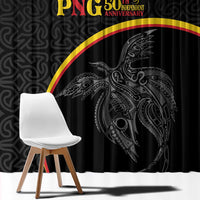 Papua New Guinea 50th Independence Day Window Curtain Simple Oro Tapa Pattern LT9 - Polynesian Pride