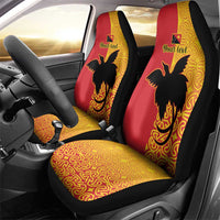 Papua New Guinea Oro Tapa Personalised Car Seat Cover Simple Bird of Paradise Style - Polynesian Pride