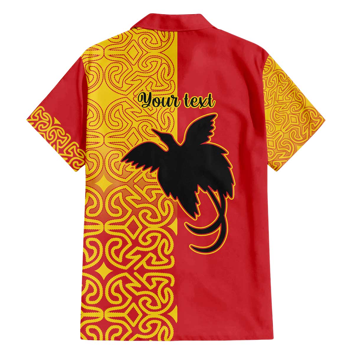 Papua New Guinea Oro Tapa Personalised Family Matching Off The Shoulder Long Sleeve Dress and Hawaiian Shirt Simple Bird of Paradise Style - Polynesian Pride