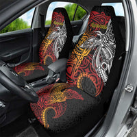 Papua New Guinea Sepik Personalised Car Seat Cover PNG Bird of Paradise Tattoo - Polynesian Pride