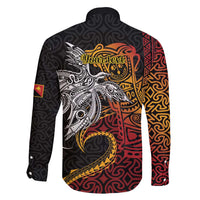 Papua New Guinea Sepik Personalised Family Matching Mermaid Dress and Hawaiian Shirt PNG Bird of Paradise Tattoo LT9 - Polynesian Pride