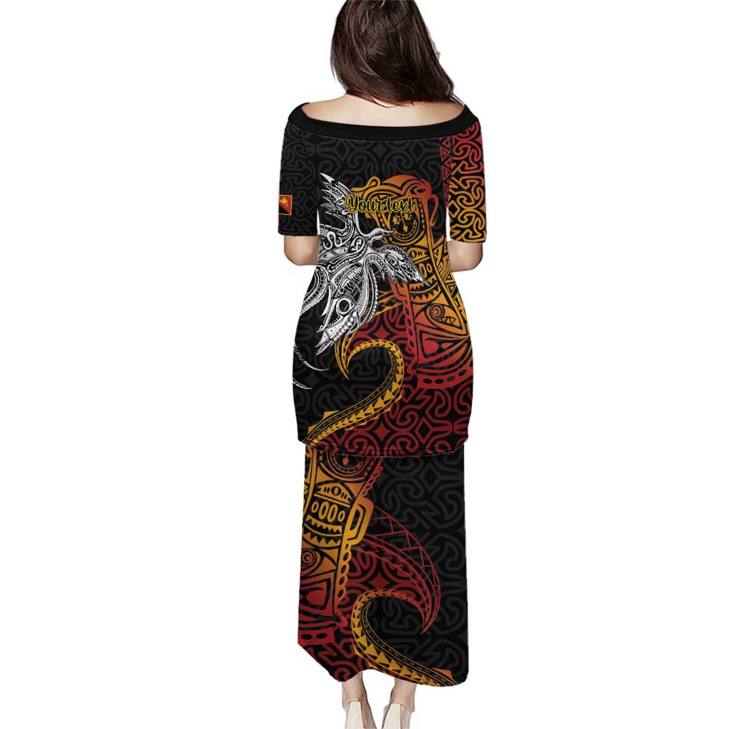 Papua New Guinea Sepik Personalised Puletasi PNG Bird of Paradise Tattoo - Polynesian Pride