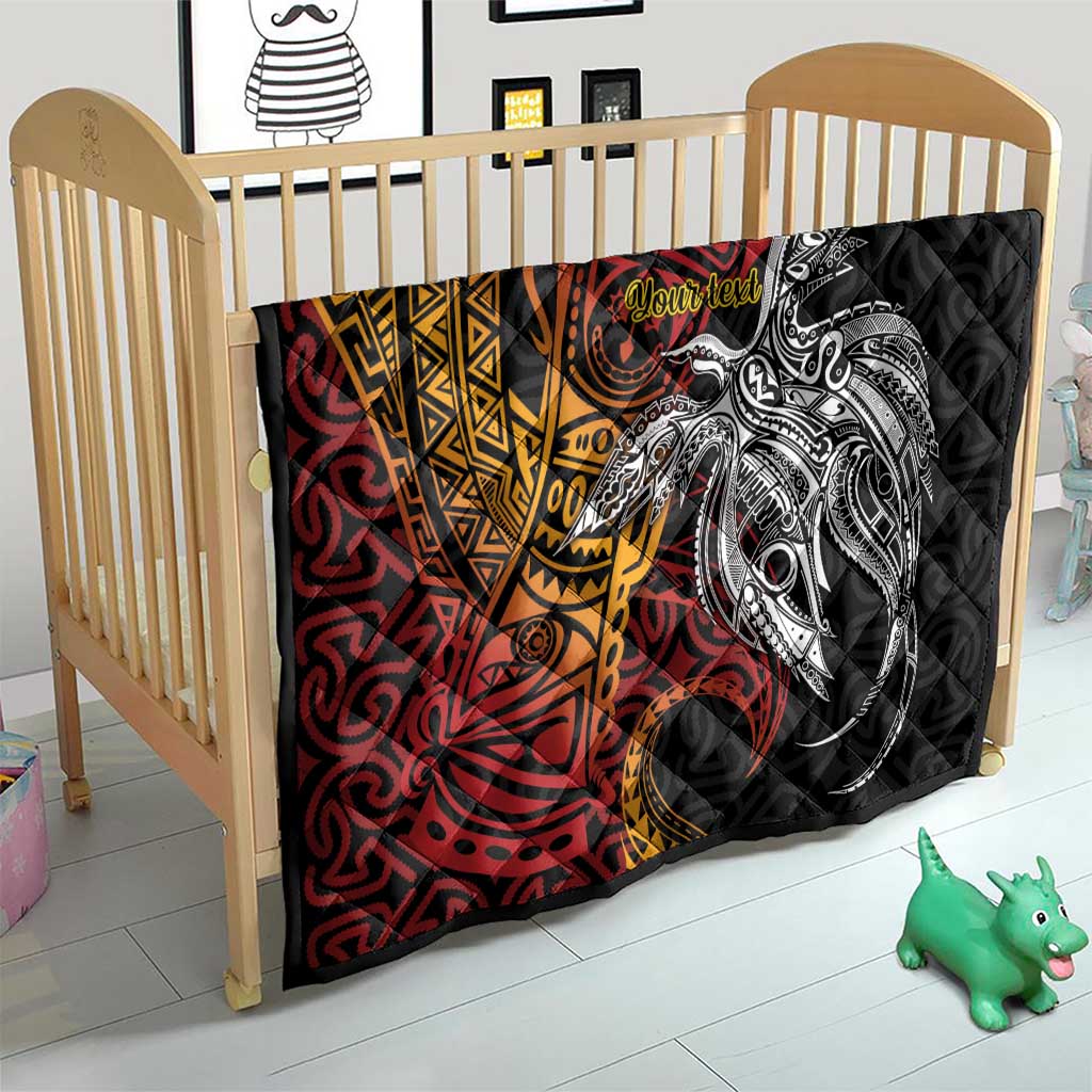 Papua New Guinea Sepik Personalised Quilt PNG Bird of Paradise Tattoo - Polynesian Pride