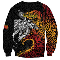 Papua New Guinea Sepik Personalised Sweatshirt PNG Bird of Paradise Tattoo LT9 - Polynesian Pride