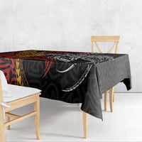 Papua New Guinea Sepik Personalised Tablecloth PNG Bird of Paradise Tattoo LT9 - Polynesian Pride