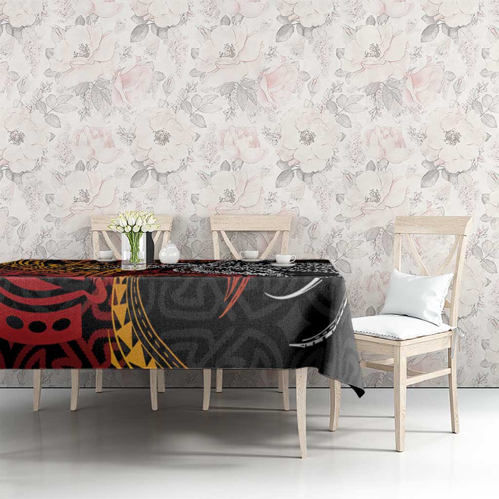 Papua New Guinea Sepik Personalised Tablecloth PNG Bird of Paradise Tattoo LT9 - Polynesian Pride