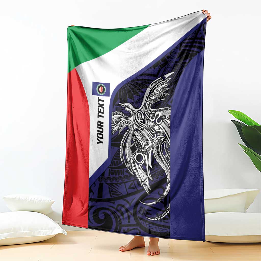 Personalised PNG Bougainville Blanket Bird of Paradise Tattoo Flag Motif LT9 - Polynesian Pride