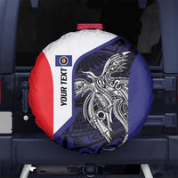 Personalised PNG Bougainville Spare Tire Cover Bird of Paradise Tattoo Flag Motif - Polynesian Pride