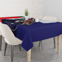 Personalised PNG Bougainville Tablecloth Bird of Paradise Tattoo Flag Motif LT9 - Polynesian Pride
