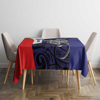 Personalised PNG Bougainville Tablecloth Bird of Paradise Tattoo Flag Motif LT9 - Polynesian Pride