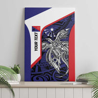 Personalised PNG Central Province Canvas Wall Art Bird of Paradise Tattoo Flag Motif LT9 - Polynesian Pride