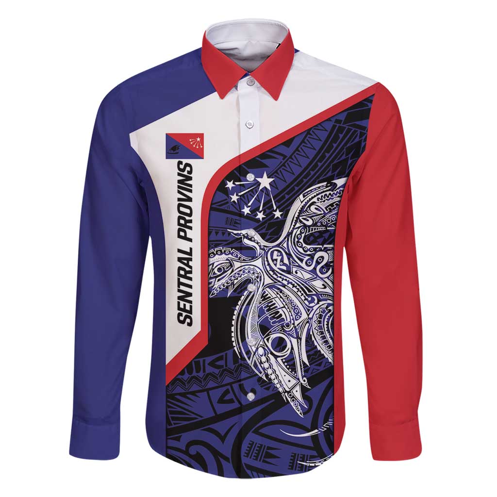 Personalised PNG Central Province Family Matching Summer Maxi Dress and Hawaiian Shirt Bird of Paradise Tattoo Flag Motif - Polynesian Pride