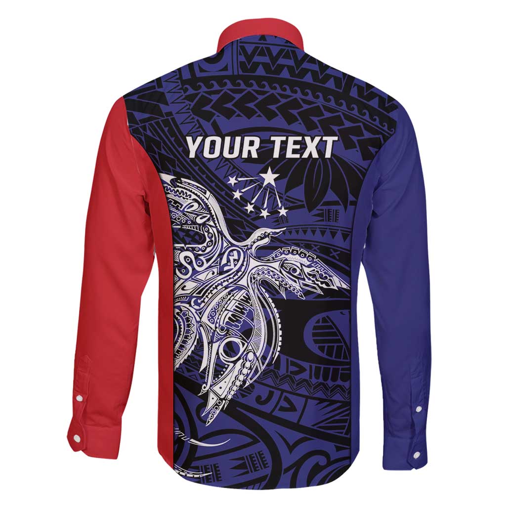 Personalised PNG Central Province Family Matching Tank Maxi Dress and Hawaiian Shirt Bird of Paradise Tattoo Flag Motif - Polynesian Pride