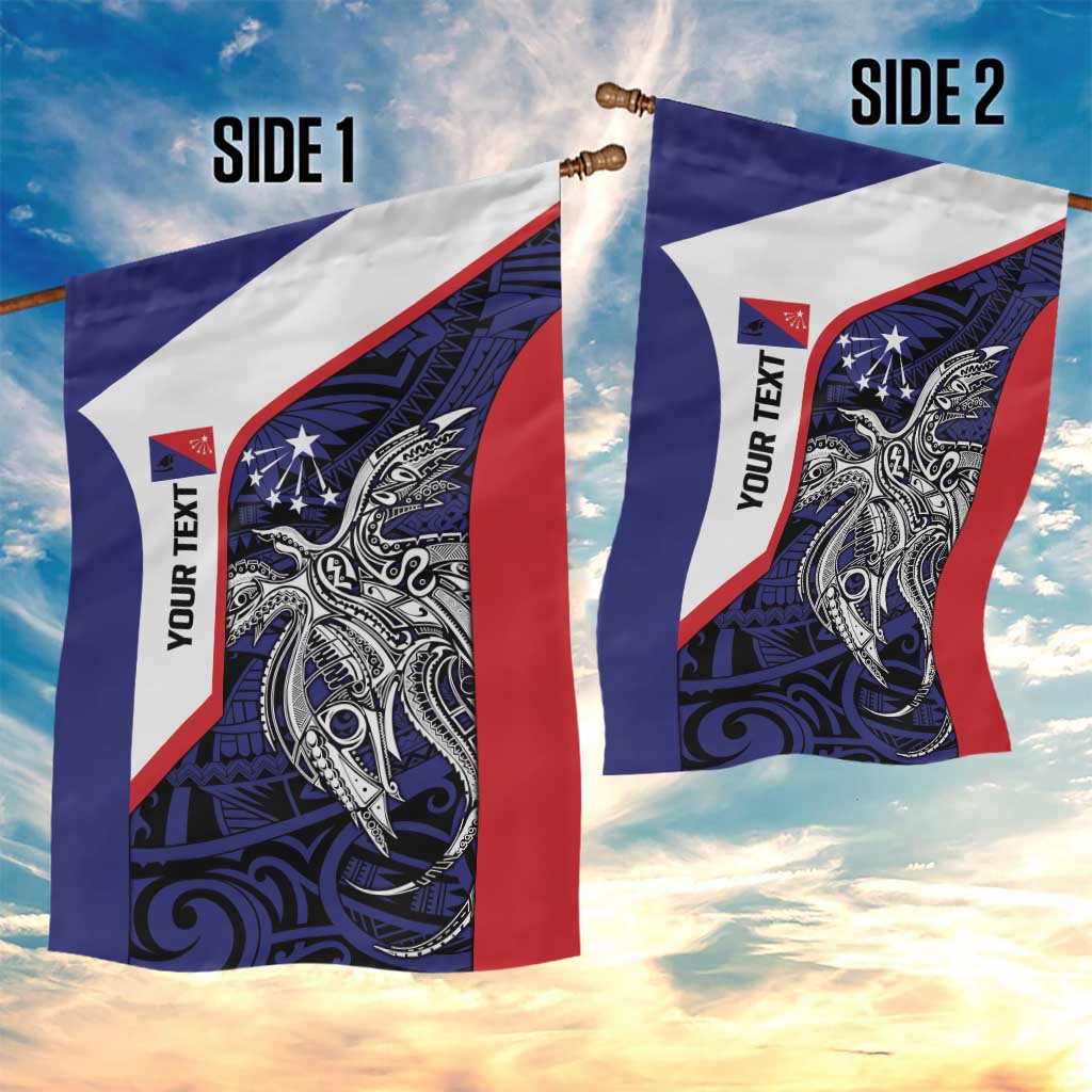 Personalised PNG Central Province Garden Flag Bird of Paradise Tattoo Flag Motif - Polynesian Pride