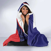 Personalised PNG Central Province Hooded Blanket Bird of Paradise Tattoo Flag Motif - Polynesian Pride