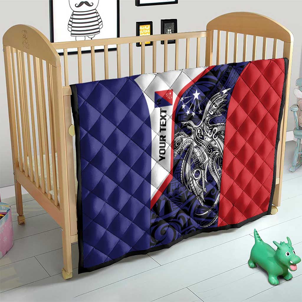 Personalised PNG Central Province Quilt Bird of Paradise Tattoo Flag Motif - Polynesian Pride