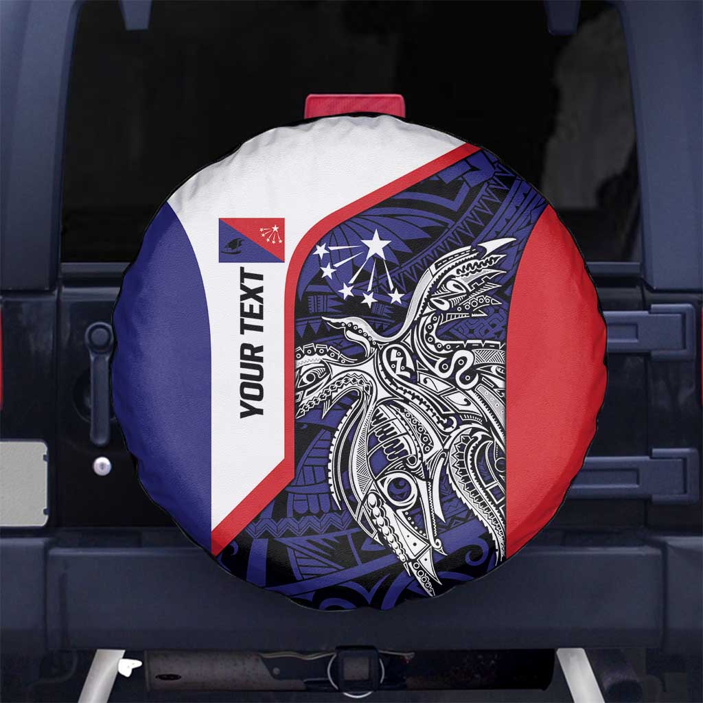 Personalised PNG Central Province Spare Tire Cover Bird of Paradise Tattoo Flag Motif - Polynesian Pride