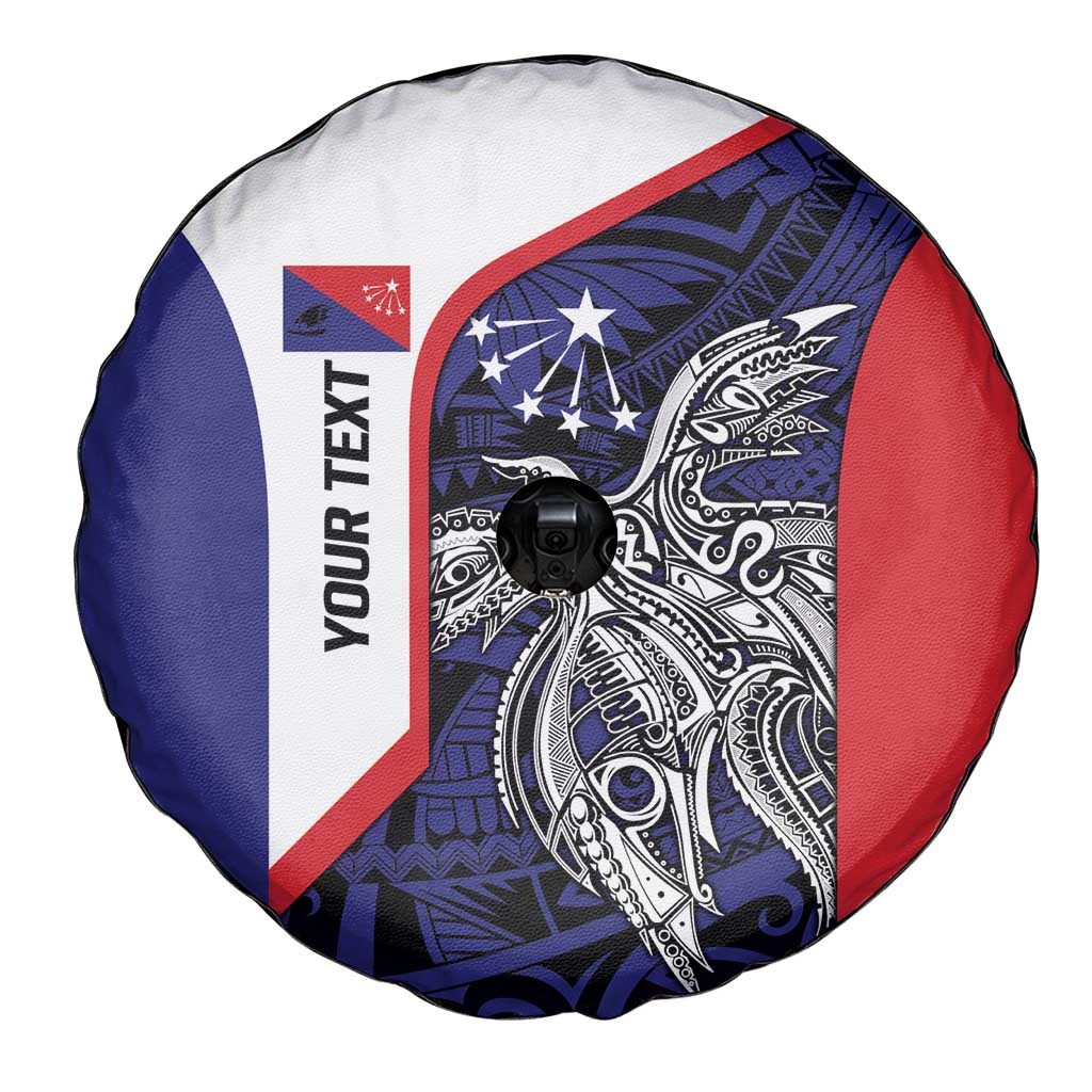 Personalised PNG Central Province Spare Tire Cover Bird of Paradise Tattoo Flag Motif - Polynesian Pride