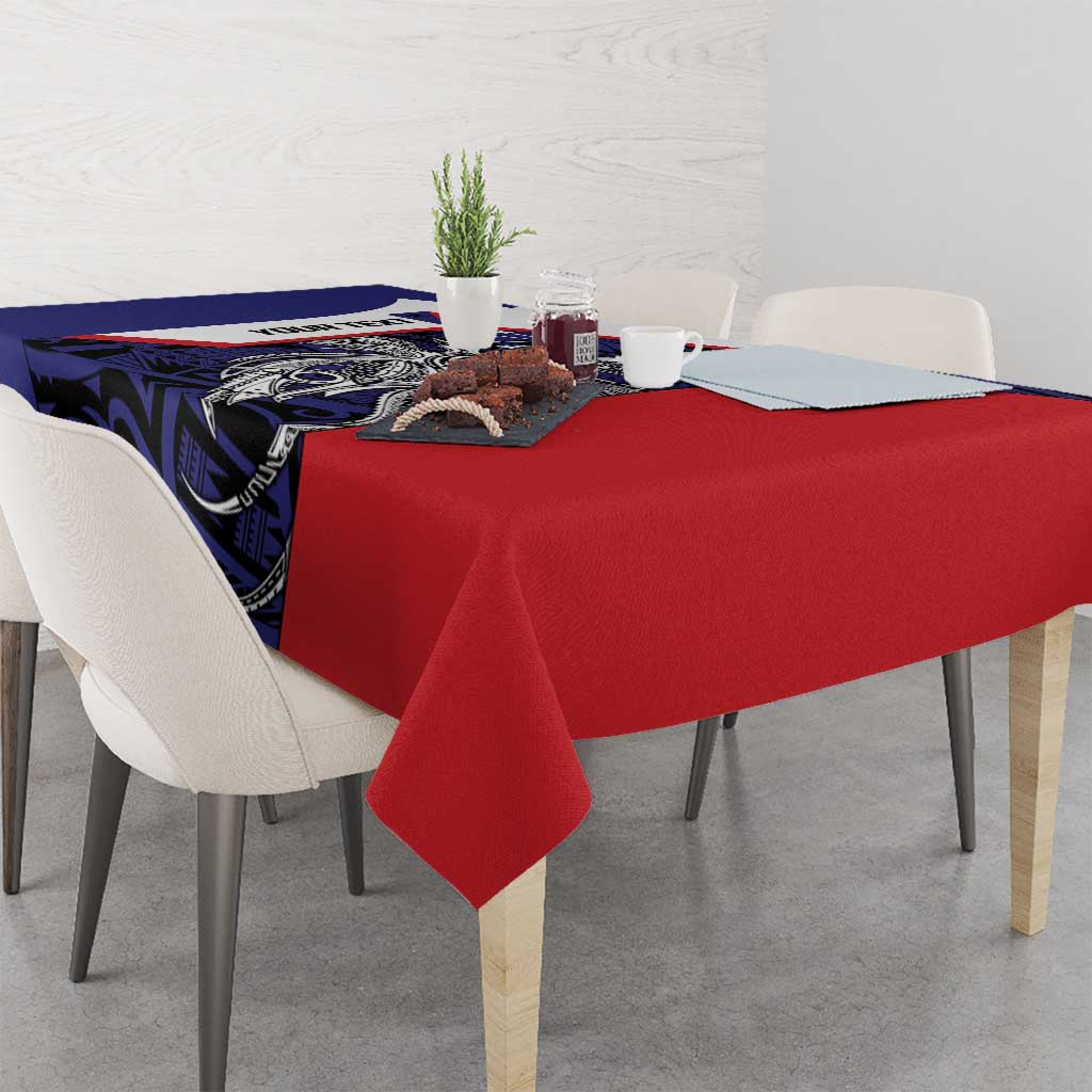 Personalised PNG Central Province Tablecloth Bird of Paradise Tattoo Flag Motif LT9 - Polynesian Pride