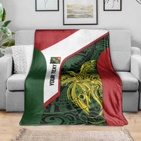 Personalised PNG Chimbu Province Blanket Bird of Paradise Tattoo Flag Motif LT9 - Polynesian Pride