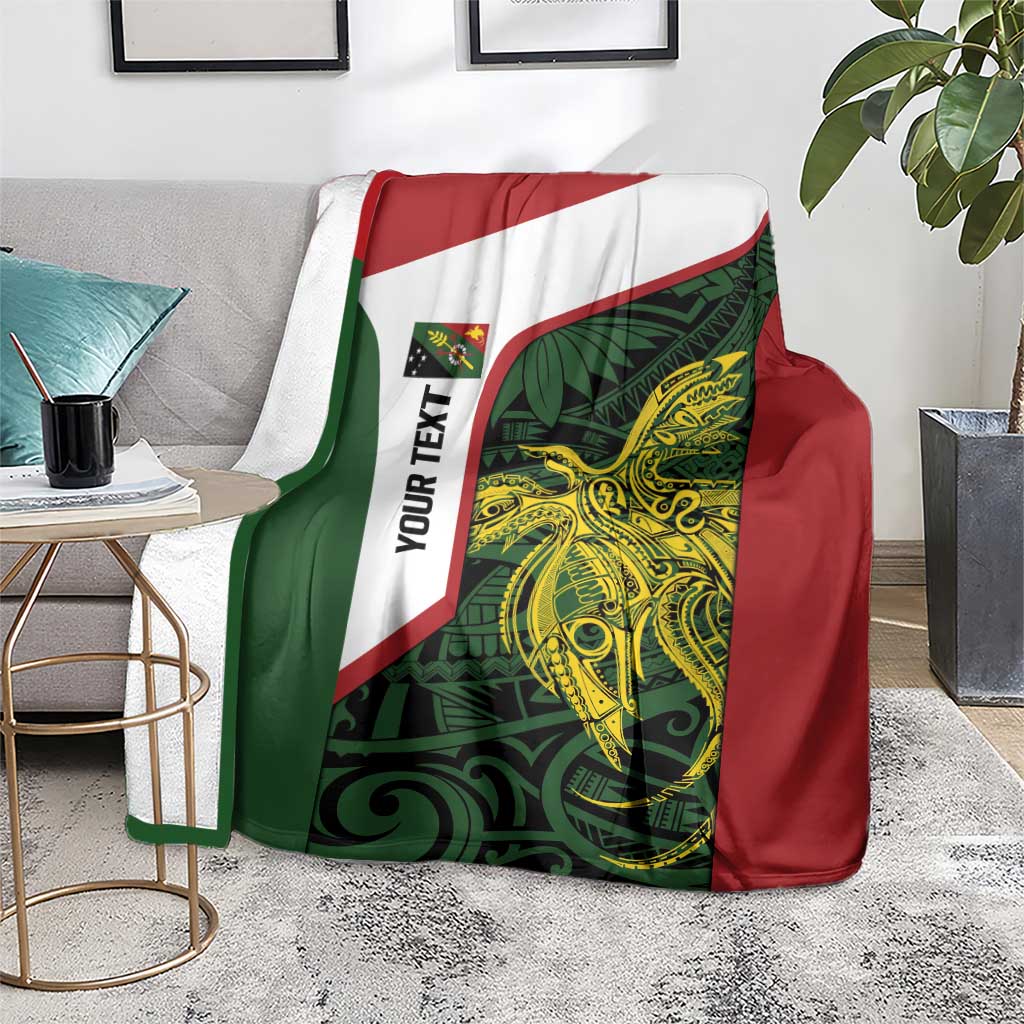 Personalised PNG Chimbu Province Blanket Bird of Paradise Tattoo Flag Motif LT9 - Polynesian Pride