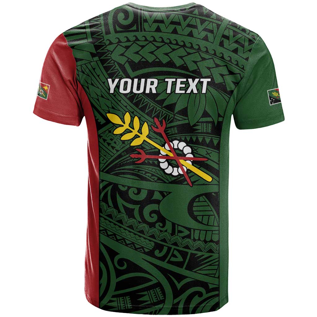 Personalised PNG Chimbu Province T Shirt Bird of Paradise Tattoo Flag Motif - Polynesian Pride