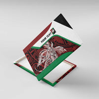 Personalised PNG East New Britain Province Canvas Wall Art Bird of Paradise Tattoo Flag Motif - Polynesian Pride