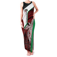 Personalised PNG East New Britain Province Family Matching Tank Maxi Dress and Hawaiian Shirt Bird of Paradise Tattoo Flag Motif - Polynesian Pride