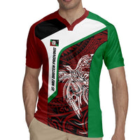 Personalised PNG East New Britain Province Rugby Jersey Bird of Paradise Tattoo Flag Motif - Polynesian Pride