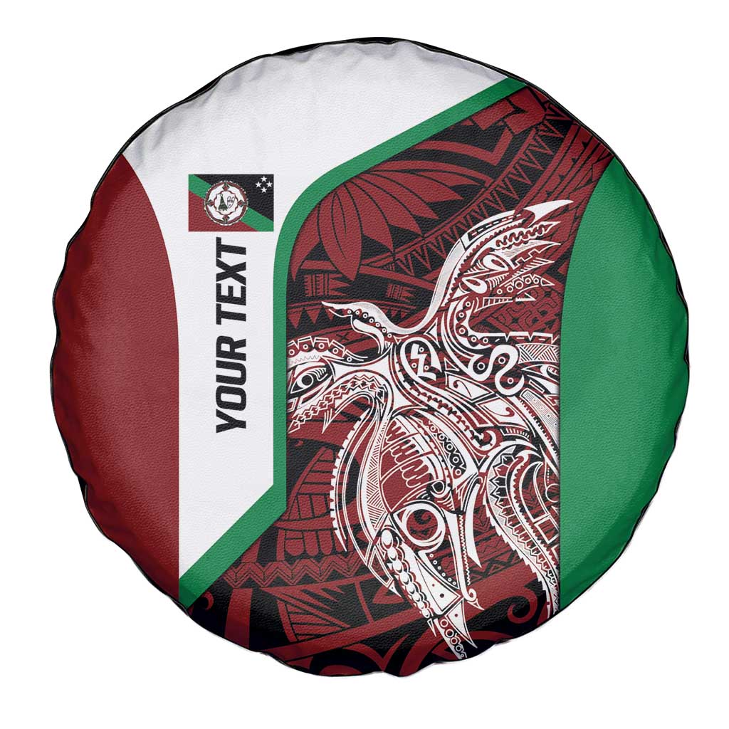 Personalised PNG East New Britain Province Spare Tire Cover Bird of Paradise Tattoo Flag Motif - Polynesian Pride
