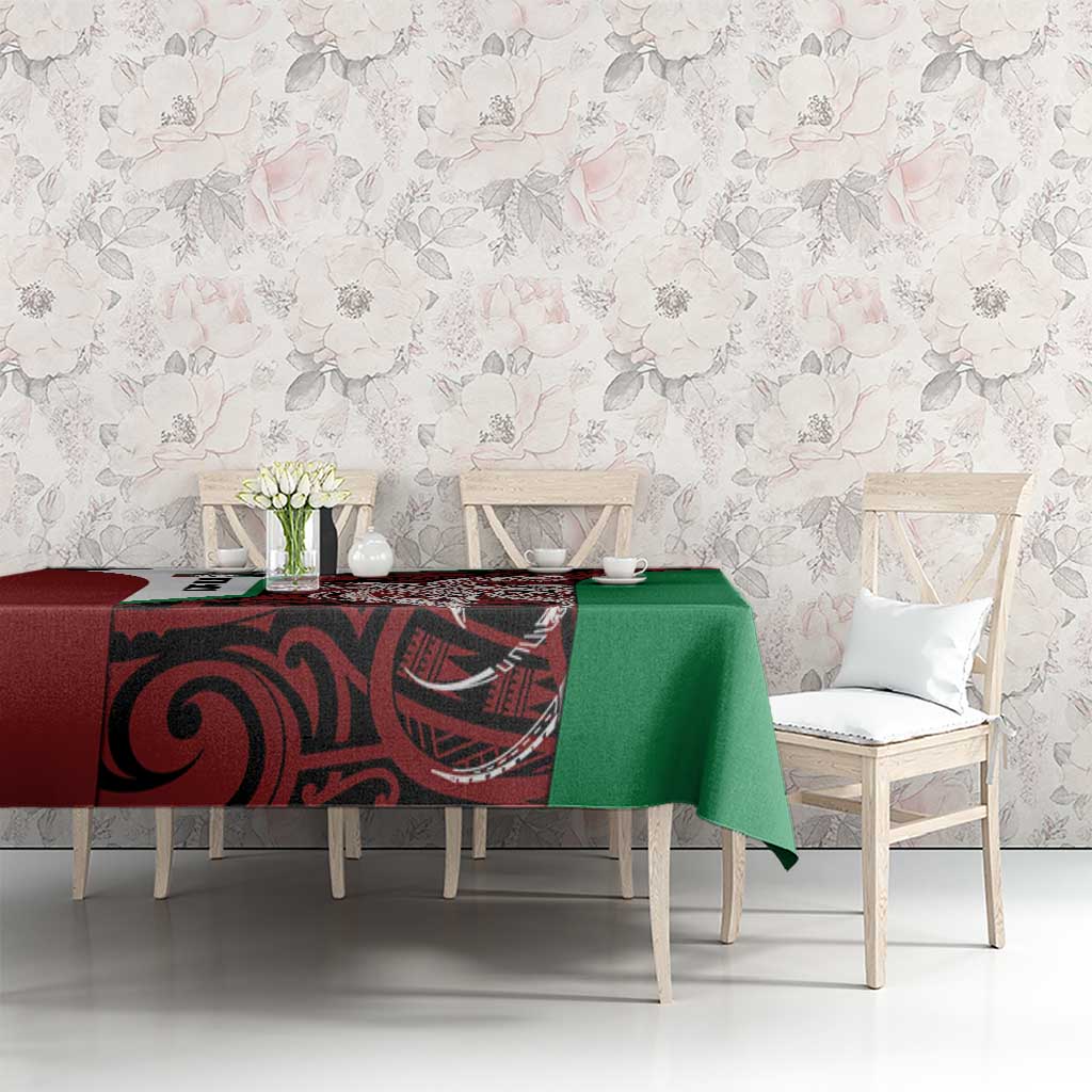 Personalised PNG East New Britain Province Tablecloth Bird of Paradise Tattoo Flag Motif - Polynesian Pride