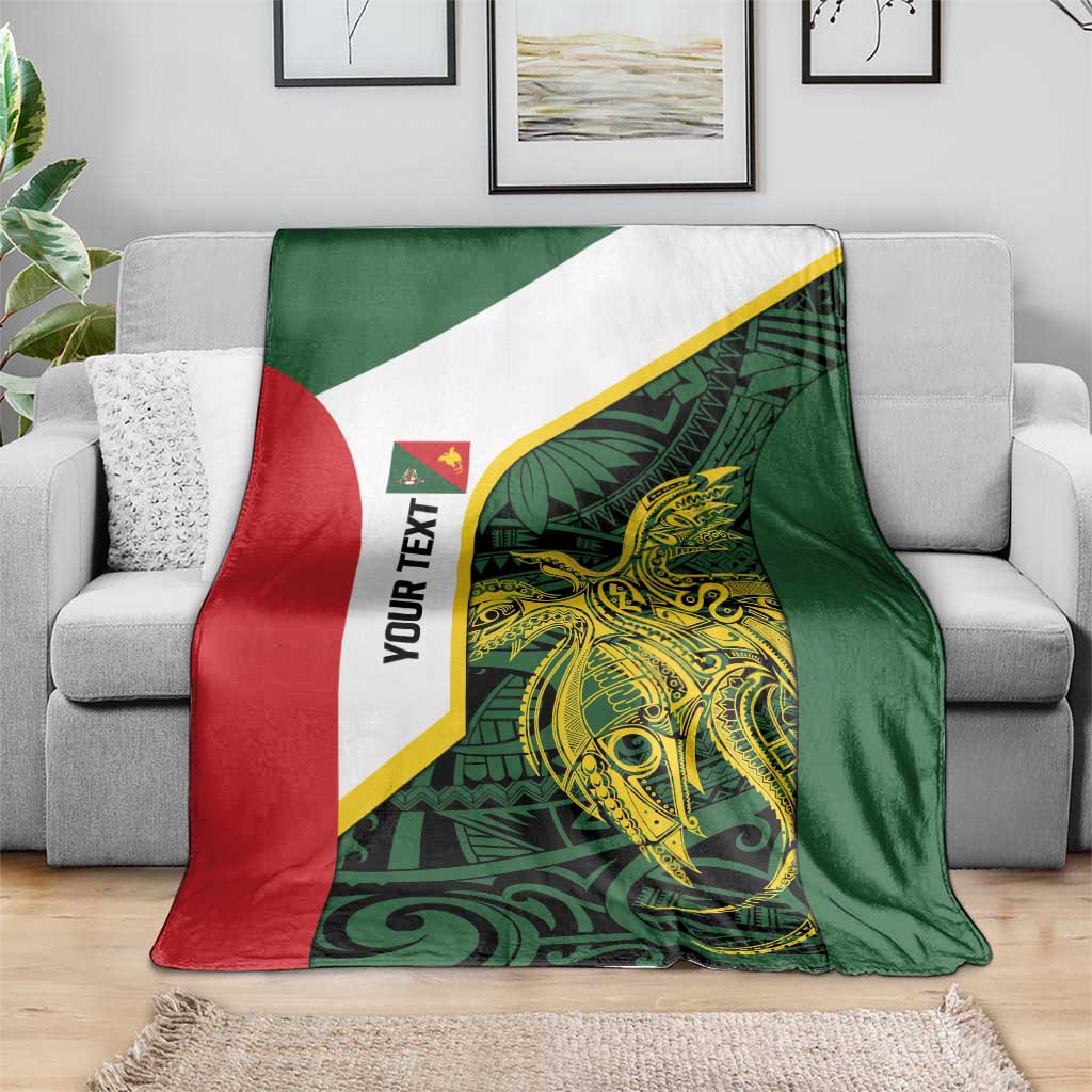 Personalised PNG East Sepik Province Blanket Bird of Paradise Tattoo Flag Motif - Polynesian Pride