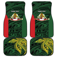 Personalised PNG East Sepik Province Car Mats Bird of Paradise Tattoo Flag Motif LT9 - Polynesian Pride