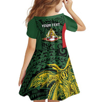 Personalised PNG East Sepik Province Family Matching Off Shoulder Maxi Dress and Hawaiian Shirt Bird of Paradise Tattoo Flag Motif - Polynesian Pride