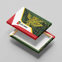 Personalised PNG Eastern Highlands Canvas Wall Art Bird of Paradise Tattoo Flag Motif - Polynesian Pride