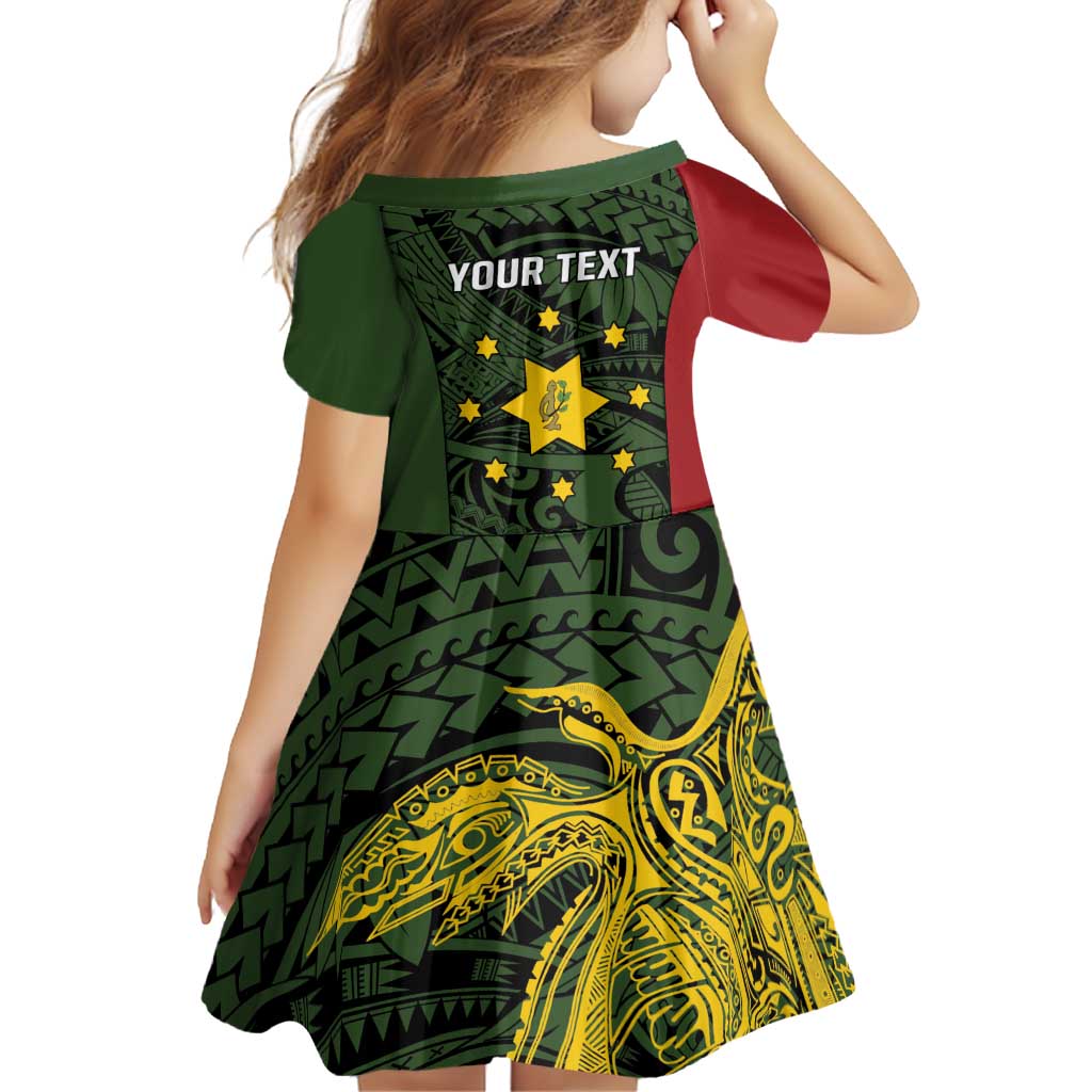 Personalised PNG Eastern Highlands Family Matching Off Shoulder Short Dress and Hawaiian Shirt Bird of Paradise Tattoo Flag Motif - Polynesian Pride