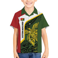 Personalised PNG Eastern Highlands Hawaiian Shirt Bird of Paradise Tattoo Flag Motif LT9 - Polynesian Pride