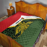 Personalised PNG Eastern Highlands Quilt Bird of Paradise Tattoo Flag Motif - Polynesian Pride